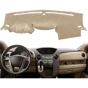 Dash Cover Mat Custom Fit for Honda Pilot 2009-2015, Dashboard Cover Cap Pad Carpet Protector F207 (Black)