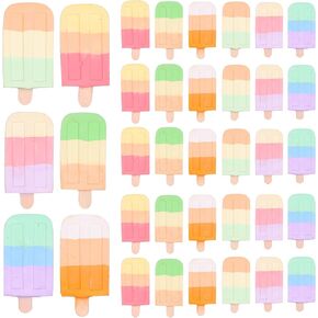 36Pcs Ice Cream Sidewalk Chalk Set Washable Sidewalk Chalks Kids Chalk Multicolor Chalk Sidewalk Chalk Party Pack Jumbo Street Chalk for School Outdoor Art Play Paint on Chalkboard&Playground
