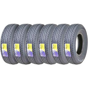 6 Premium Trailer Tires ST235 80R16 Radial 10PR Load Range E w/Side Scuff Guard