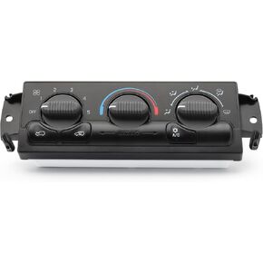 599-266 HVAC Heater Climate Control Module for 2002 Cadillac Escalade EXT 1999-2002 Chevrolet Avalanche Silverado Suburban 1500 2500 3500 Tahoe GMC Sierra Yukon A/C Heater Climate Control Panel Switch