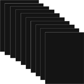 10 Pieces Black Laser Testing Paper Double-Sided Laser Dimming Paper Laser Engraving Test Focus Paper for Laser Cutting and Marking Machine