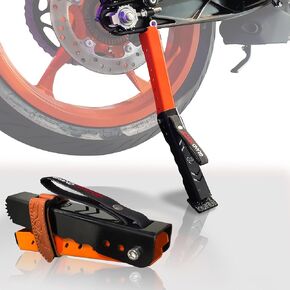 GRAND PITSTOP Motorcycle & Powersports Maintainence Stand Dirt Bike Triangle Stand Motorcycle Stand Kickstand for 80-500cc Dirtbike Supermoto Motocross - Black