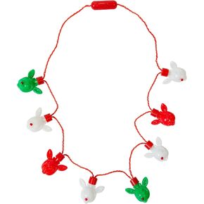 LUV HER Rudolph the Red Nosed Reindeer Christmas Light Up Holiday Necklace, Ages 3+