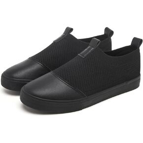 yageyan Mens Loafers Shoes Comfortable Mens Slip on Sneakers White Shoes Black Casual Fashion Shoes