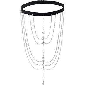 Florry Leg Chain Sexy Thigh Chains Jewelry for Women Elastic Leg Garters Crystal Body Thigh Chains for Party Festival Wedding