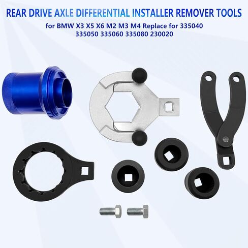 ZKTOOL Rear Drive Axle Differential Installer Remover Tool Kit Compatible with BMW E70 E90 E91 E92 X3 X5 X6 RWD 4WD Replace 335040 335050 335060 335080 230020 with Carrying Case in Kuwait