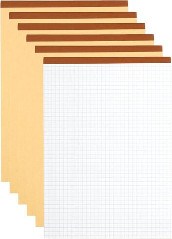 M&G 7x10 Note Pads, 6 Pack B5 Legal Pads 70 Sheets Notepads Writing Pad Graph Grid Chinese Memo Paper Tablet for Work Writing Note Taking Chinese in Saudi Arabia