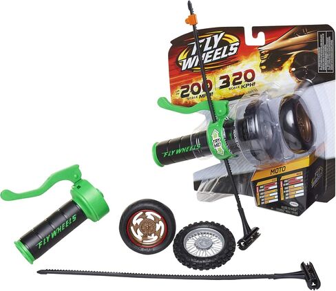 Fly Wheels Launcher + 2 Moto Wheels - Rip it up to 200 Scale MPH, Fast Speed, Amazing Stunts & Jumps up to 30 feet! All Terrain Action: Dirt, Mud, Water, Snow- One of The Hottest Wheels Around! in Saudi Arabia