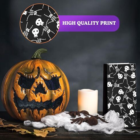 HOUSE OF PARTY Halloween Treats Bags - 24 Pcs | Trick or Treat, Wicked Cute Halloween Paper Treat Bags | Candy Bags with Stickers for Halloween Party Favor Supplies, Halloween Treats, Snacks in Saudi Arabia