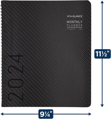 AT-A-GLANCE 2025 Planner, Monthly, 9" x 11", Large, Contemporary, Black (70260X0525) in Saudi Arabia