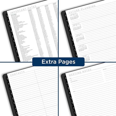 AT-A-GLANCE 2025 Planner, Monthly, 9" x 11", Large, Contemporary, Black (70260X0525) in Saudi Arabia