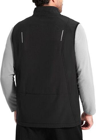 HOTSUIT Water Resistant Golf Vest for Men Lightweight Men’s Winter Vests Outerwear with 7 Pockets Softshell Fleece Vest in Kuwait