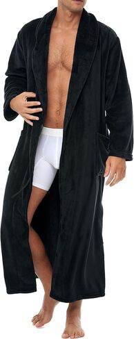 رداء ألكسندر ديل روسا طويل للرجال، رداء حمام شتوي طويل وكبير الطول للرجال، أردية حمام للرجال in Kuwait