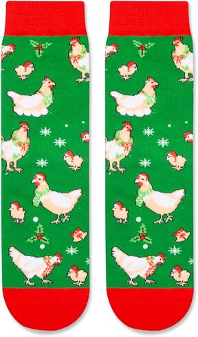 HAPPYPOP Christmas Gifts Stocking Socks for Kids - Xmas Stocking Stuffers for Chicken Lovers in Saudi Arabia