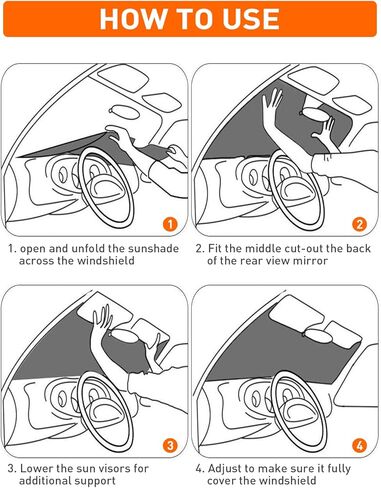 مظلة الشمس للزجاج الأمامي Savadicar متوافقة مع 2021-2024 Ford Bronco (ليست للرياضة)، مظلات النافذة الأمامية للأشعة فوق البنفسجية والحماية من حرارة الشمس، هيكل من رقائق الألومنيوم ثلاثي الطبقات، فضي in Kuwait