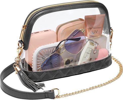 حقيبة شفافة من PACKISM لمناسبات الاستاد - محافظ شفافة عصرية للنساء في الاستاد، مثالية للرياضة والحفلات الموسيقية in Kuwait