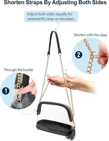 حقيبة شفافة من PACKISM لمناسبات الاستاد - محافظ شفافة عصرية للنساء في الاستاد، مثالية للرياضة والحفلات الموسيقية in Kuwait