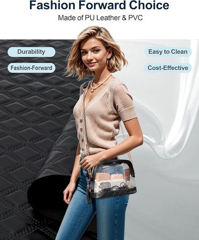 حقيبة شفافة من PACKISM لمناسبات الاستاد - محافظ شفافة عصرية للنساء في الاستاد، مثالية للرياضة والحفلات الموسيقية in Kuwait