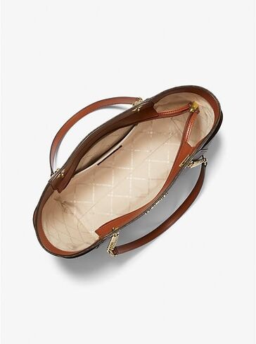 Michael Michael Kors Jet Set Travel Large Shoulder Bag Signature Logo Brown in Kuwait