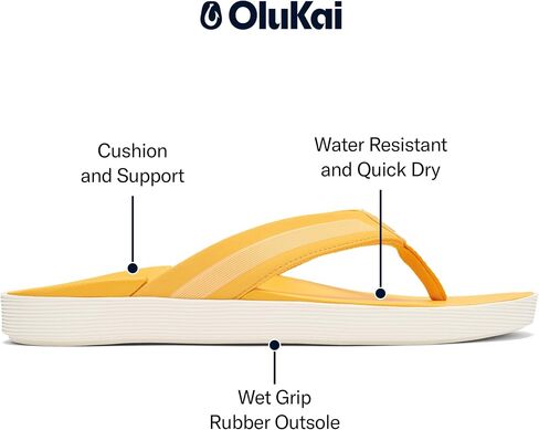 OLUKAI Leeward Men's Beach Sandals, Quick-Dry Flip Flops & Water Friendly in Kuwait