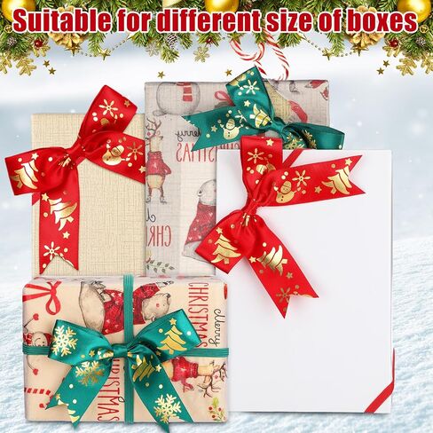 Zeyune 60 Pcs Elastic Premade Craft Bows 4 Inch Assorted Elegant Ribbon Bow Soft Stretch Loops with Bows for Gift Wrapping Party Boxes Decoration Holiday Supplies Crafts Gift Wrap(Lovely Style) in Kuwait