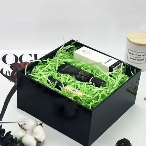 Amsthow Shred Paper Filler Gift Wrap Basket Grass 1/2 LB Kraft Cut Basket Packing Filling Raffia Paper for Easter Box Party Decoration Wedding (Kraft) in Kuwait