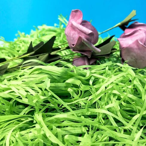 Amsthow Shred Paper Filler Gift Wrap Basket Grass 1/2 LB Kraft Cut Basket Packing Filling Raffia Paper for Easter Box Party Decoration Wedding (Kraft) in Kuwait