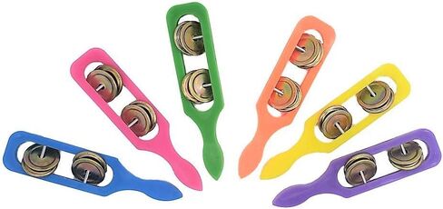 12 Cymbals with Plastic Handles (5") Kids Party Supplies, Preschool Musical Instruments, Noisemakers (12 Pack) in Saudi Arabia