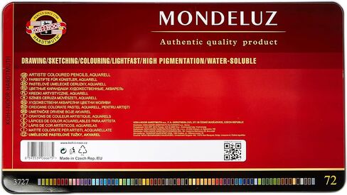 Koh-I-Noor Mondeluz Aquarell Coloured Pencils (Set of 72) in Saudi Arabia