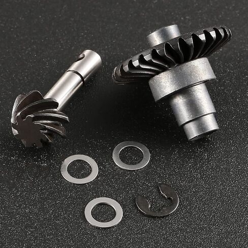Machined Heavy Duty Bevel Helical Overdrive Gear,8T 24T/27T/30T/33T RC Car Bevel Gear,40cr Steel Bevel Helical Overdrive Gear for Axial SCX10 II AR44 Axle Portal Spare Parts(8T 24T) in Kuwait