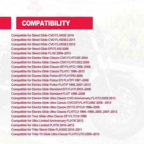 Motorcycle Windshield Screws, Fairing Bolts Compatible with Harley Davidson Electra Glide, Street Glide, Ultra Limited, Ultra Classic, Tri Glide 1996-2013, Red in Saudi Arabia