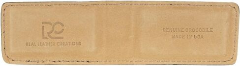مشبك نقود من جلد التمساح الأصلي باللون البني غير اللامع من Real Leather Creations - مغناطيسي - المصنع الأمريكي مباشرة - مغناطيس قوي محمي - حامل نقود - صنع في الولايات المتحدة الأمريكية FBA503 in Kuwait