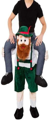 Halloween Carry Mascot Me Ride On Green Frog Oktoberfest Costume Ride on Costume in Saudi Arabia