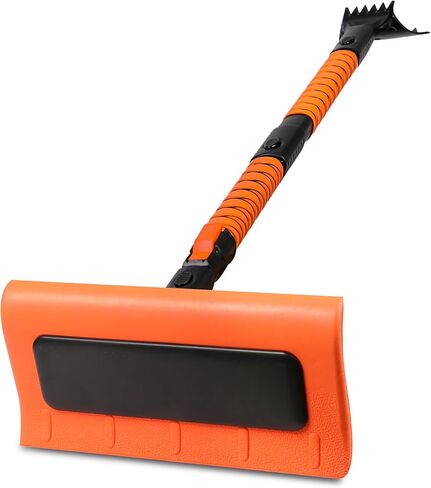 مكشطة الثلج EcoNour مقاس 50 بوصة للزجاج الأمامي للسيارة | رأس إسفنجي مضاد للخدش وتصميم قابل للفصل للمركبة | أداة إزالة الثلج الطويلة والنهائية | مكنسة الثلج الممتدة مثالية للسيارات والشاحنات وسيارات الدفع الرباعي in Kuwait