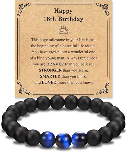 13 16 18 21 30 40 50 60 Year Old Boy Male Man Gifts, 13th 16th 18th 21st 30th 40th 50th 60th Birthday Gifts for Boys Men Him, Bracelet Gifts for Him Boys Men Male Son Husband Dad Boyfriend in Kuwait