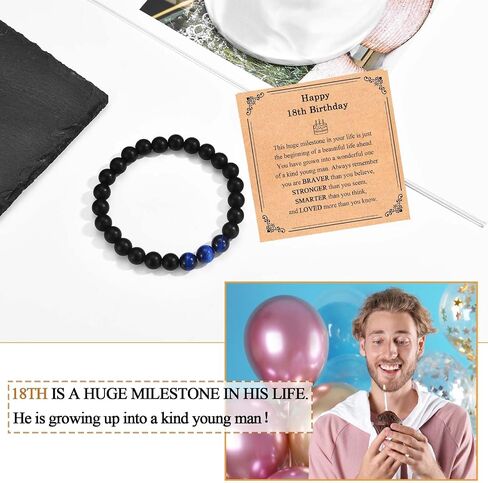 13 16 18 21 30 40 50 60 Year Old Boy Male Man Gifts, 13th 16th 18th 21st 30th 40th 50th 60th Birthday Gifts for Boys Men Him, Bracelet Gifts for Him Boys Men Male Son Husband Dad Boyfriend in Kuwait