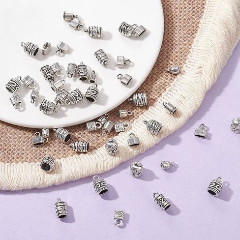 50 Pcs 5 Styles Antique Silver Crown Spacer Beads Alloy King Queen Princess Crown Beads Mini Crown Loose Beads for DIY Hair Jewelry Making in Kuwait