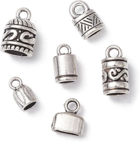 50 Pcs 5 Styles Antique Silver Crown Spacer Beads Alloy King Queen Princess Crown Beads Mini Crown Loose Beads for DIY Hair Jewelry Making in Kuwait