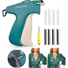 Micro Stitching Tagging Gun Kit for Clothes, Mini Sticky Sewing Gun, 1 Extra fine Needle, 3000 Black & White Micro Stitch Fasteners, Mini Sewing Stapler Micro Stitching Gun for Clothes