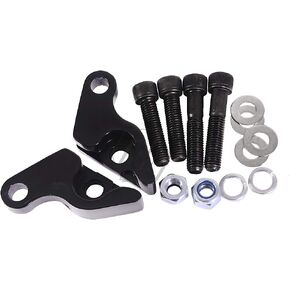 1" Inch Motorcycle Rear Shock Lowering KIT Fits for Harley Night Rod Special VRSCDX 2007-2010 (Black)