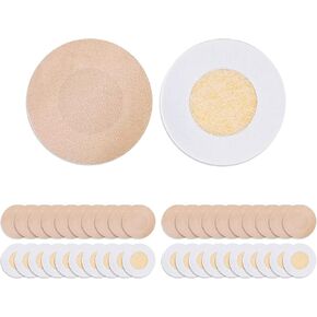 40 Pieces Disposable Nipple Covers for Women, Self-Adhesive, Large Satin Breast Petals Nipple