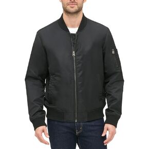 Levi's Men's Ma-1 Flight Lightweight Bomber Jacket, Black Classic Unfilled