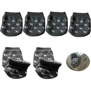 8 Pack Luggage Wheel Cover Socks Full Wrap Fabric Protector Universal Sleeve Case for Suitcase Prevents Floor Bed Dirt When Storing Travel Spinner Carry-on Bag