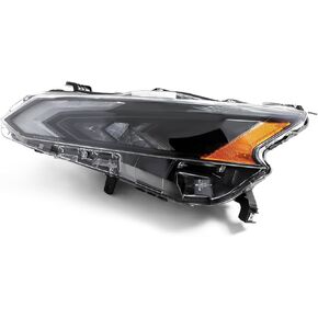 Full Headlight Lamp Assembly Compatible with 2023 2024 Altima Black Passenger 26010-6CA0B 26010 6CA0B 260106CA0B (right)