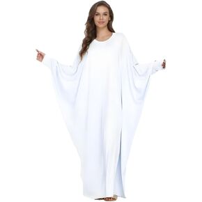 Women Soft Muslim Prayer Dress Abaya Islamic Ramadan Full of Elasticity Garment Dubai Robe