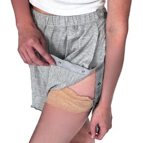 Inspired Comforts Post Surgery Women Tear Away Shorts with Side Snaps