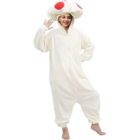 Mushroom Onesie Adult Mushroom Costume Fun and Comfy Adult Onesie for Women and Men