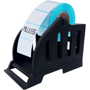Thermal Label Holder, for Rolls and Fan-Fold Labels, Plastic, Work with Desktop Label Printer for Office and Home, Label Stand, Sticker roll Holder