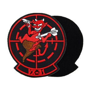 Pilot Costume for Men Women, VX-31 Dust Devils Navy Flight Test Evaluation Embroidered Hook and Loop Patch