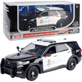 Motormax 2022 Ford Explorer Police Interceptor Utility LAPD Los Angeles Police Department 1/24 Diecast Model 76994 by All Star Toys